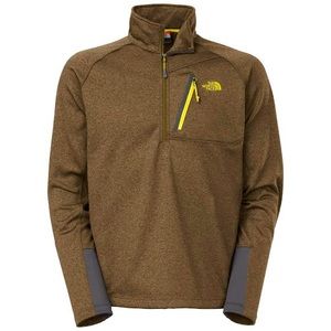 The North Face | Canyon 1/2 Zip Mens Pullover Size Medium Olive Green Zip Pocket